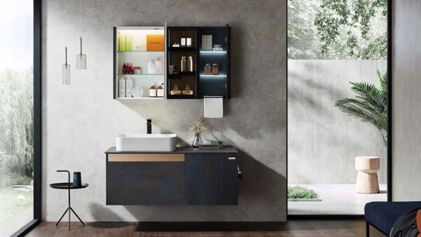 Single Floating Lacquer Bathroom Vanity