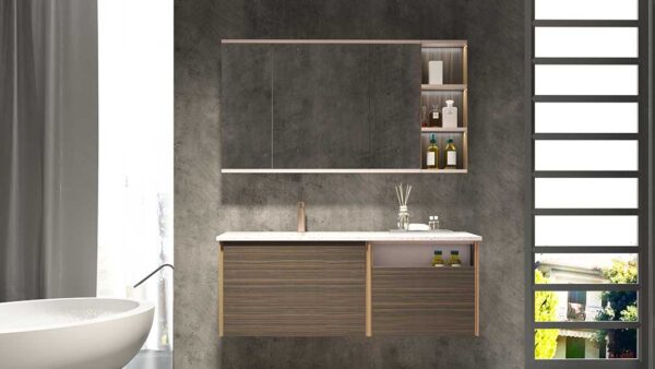 Modern Brown Bathroom Cabinet