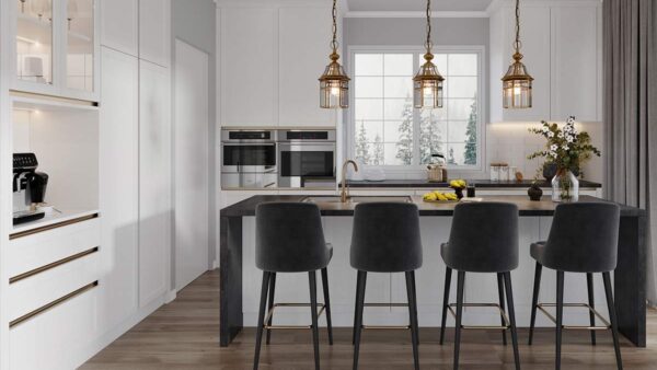 Contemporary Handleless Shaker Kitchen