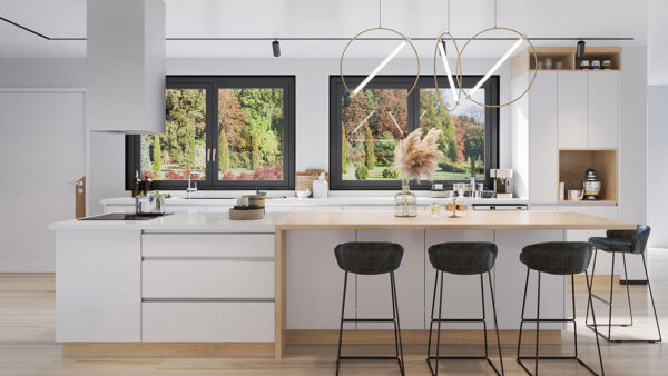 Modern White Scandinavian Kitchen Design