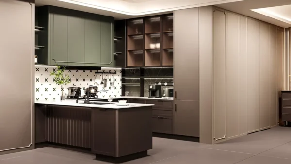 Monika Series Open Concept U-Shaped Kitchen