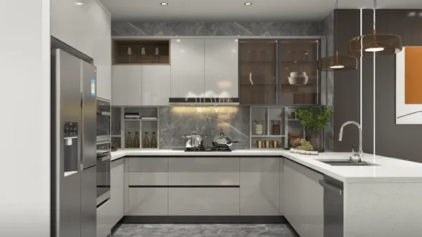 U Shaped Kitchen with Peninsula