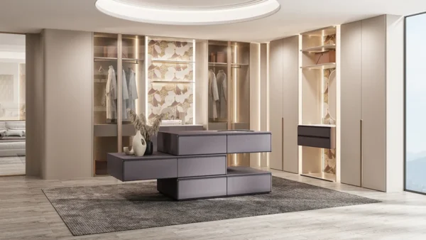 Moqi Series Modern Elegant Bedroom Walk in Closet